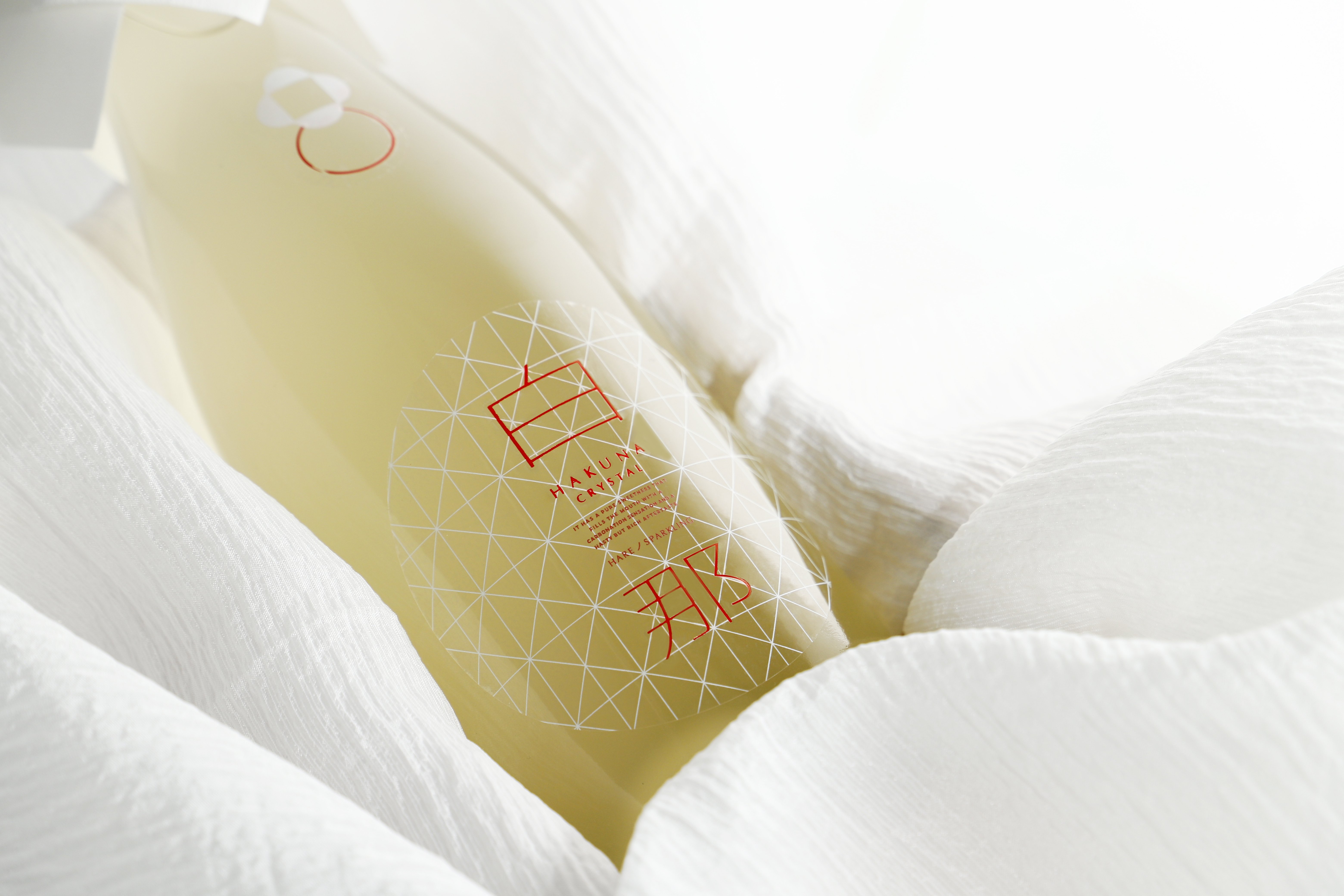 初の高精白スパークリング日本酒への挑戦のサポート「白那 CRYSTAL