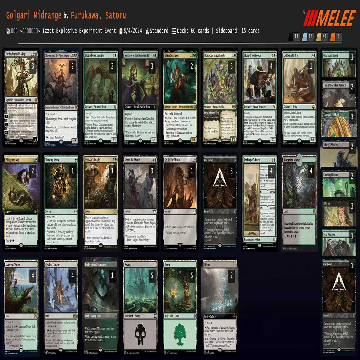 MTG　構築済みデッキ　オルゾフライフゲイン　スリーブ付き　即使用可能 2024年8月】蒼紅杯の参戦記&オルゾフコウモリ簡易デッキガイド