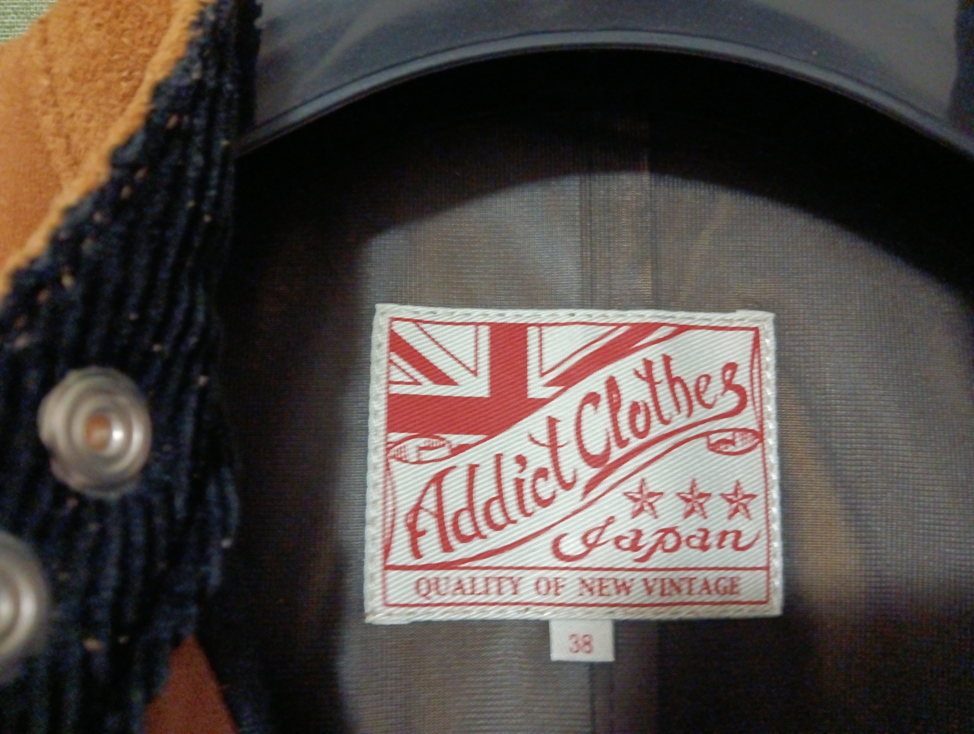 ADDICT CLOTHES AD-05 CLUBMAN JACKET ディアスキン・マスタード