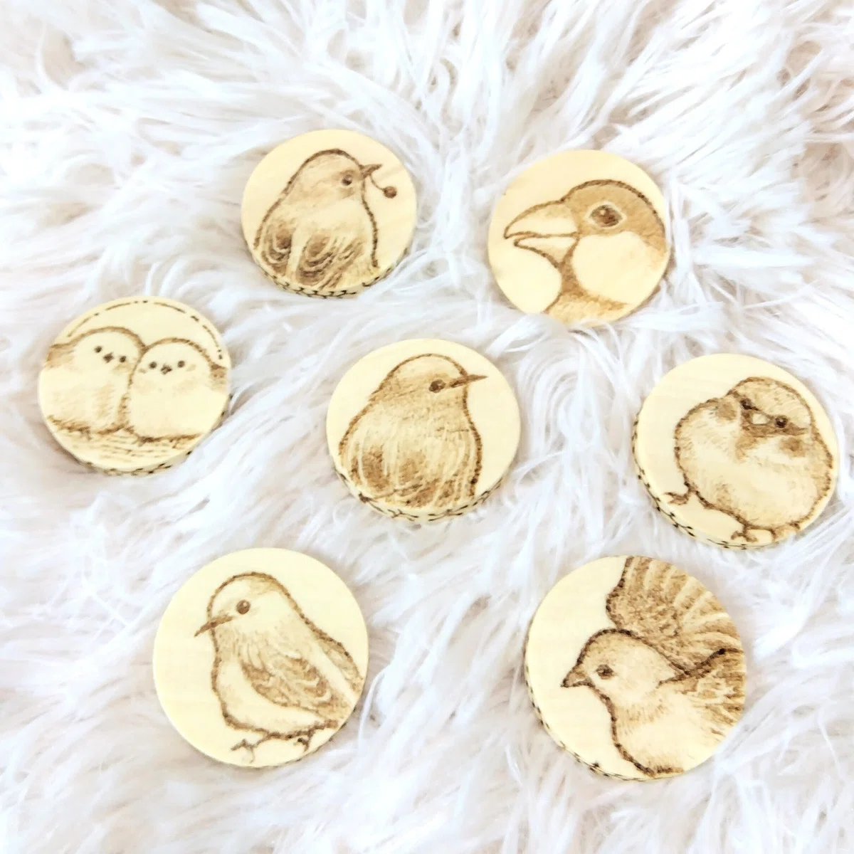 ウッドバーニングで直径30㎜に小鳥を焼いてみた。｜かこみっくす 