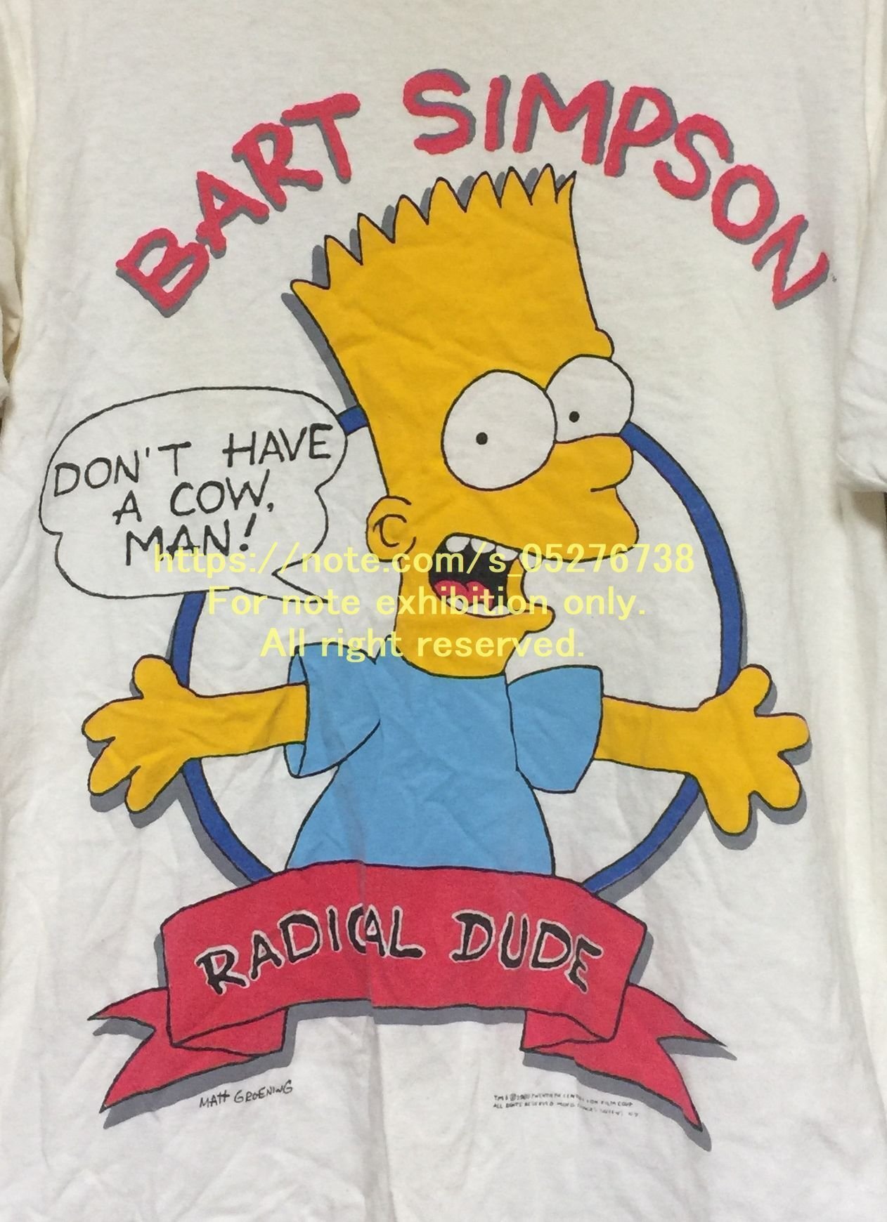 バート・シンプソンのTシャツ｜s_0527｜シャツとキャラと飲み食いが好き