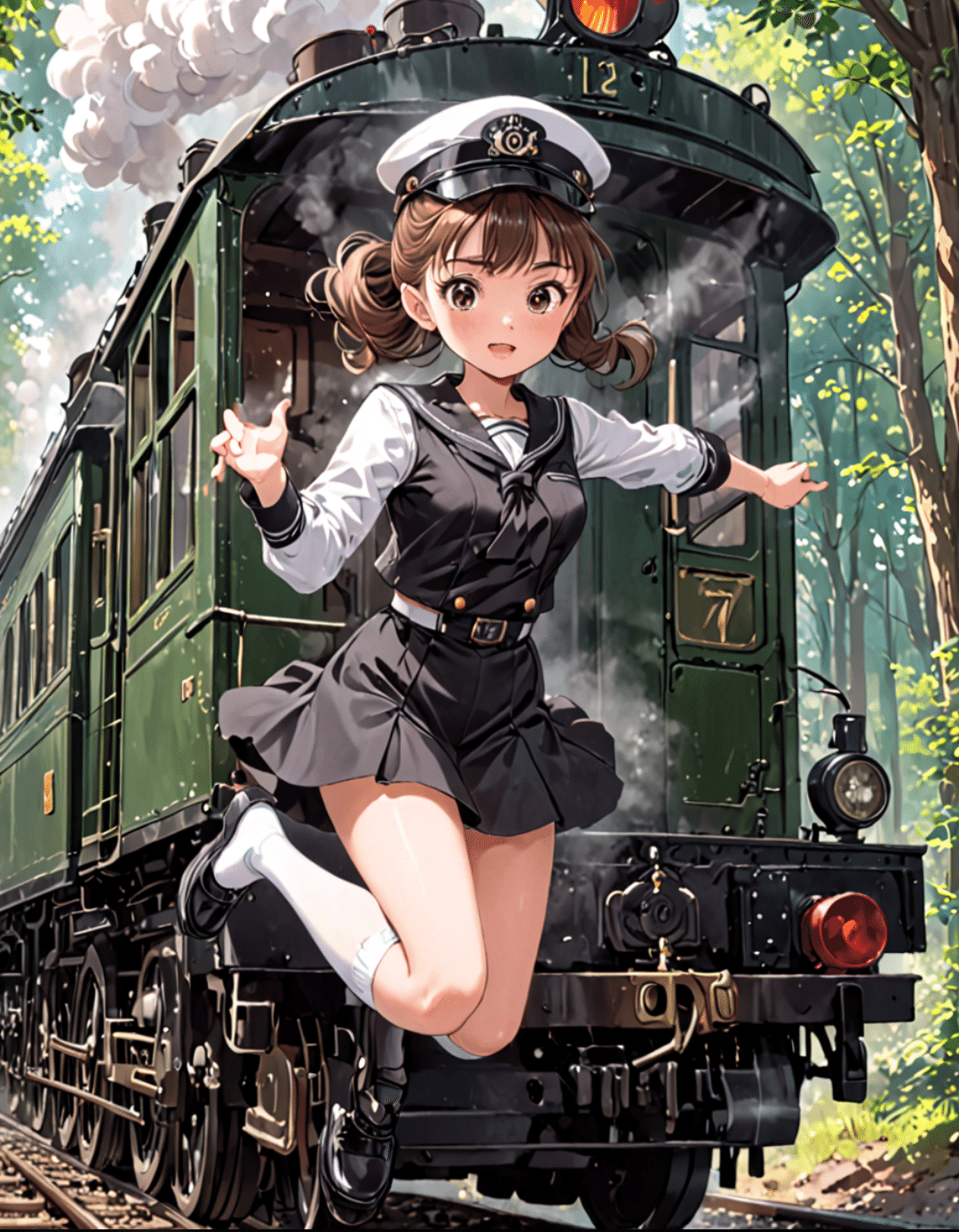 宮沢賢治「岩手軽便鉄道 七月(ジャズ)」より AIイラスト 水星少女歌