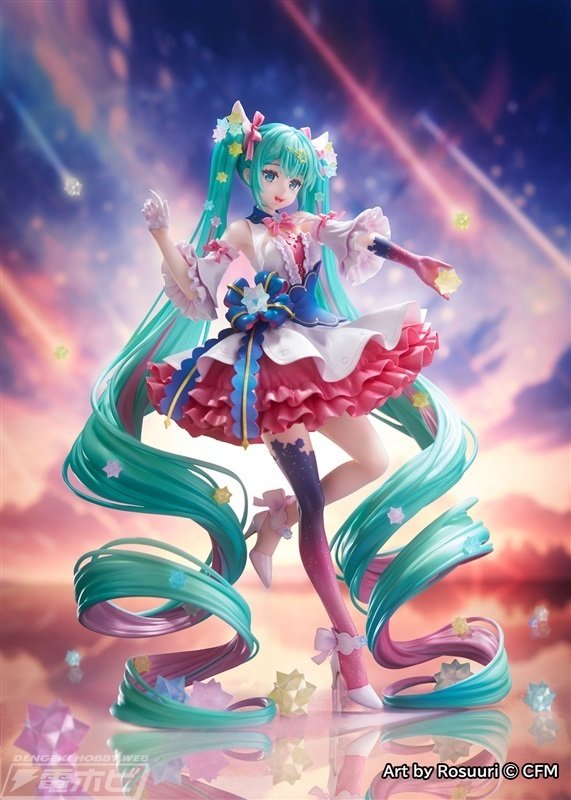 星と金平糖のモチーフがキュートな初音ミク！人気イラストレーター