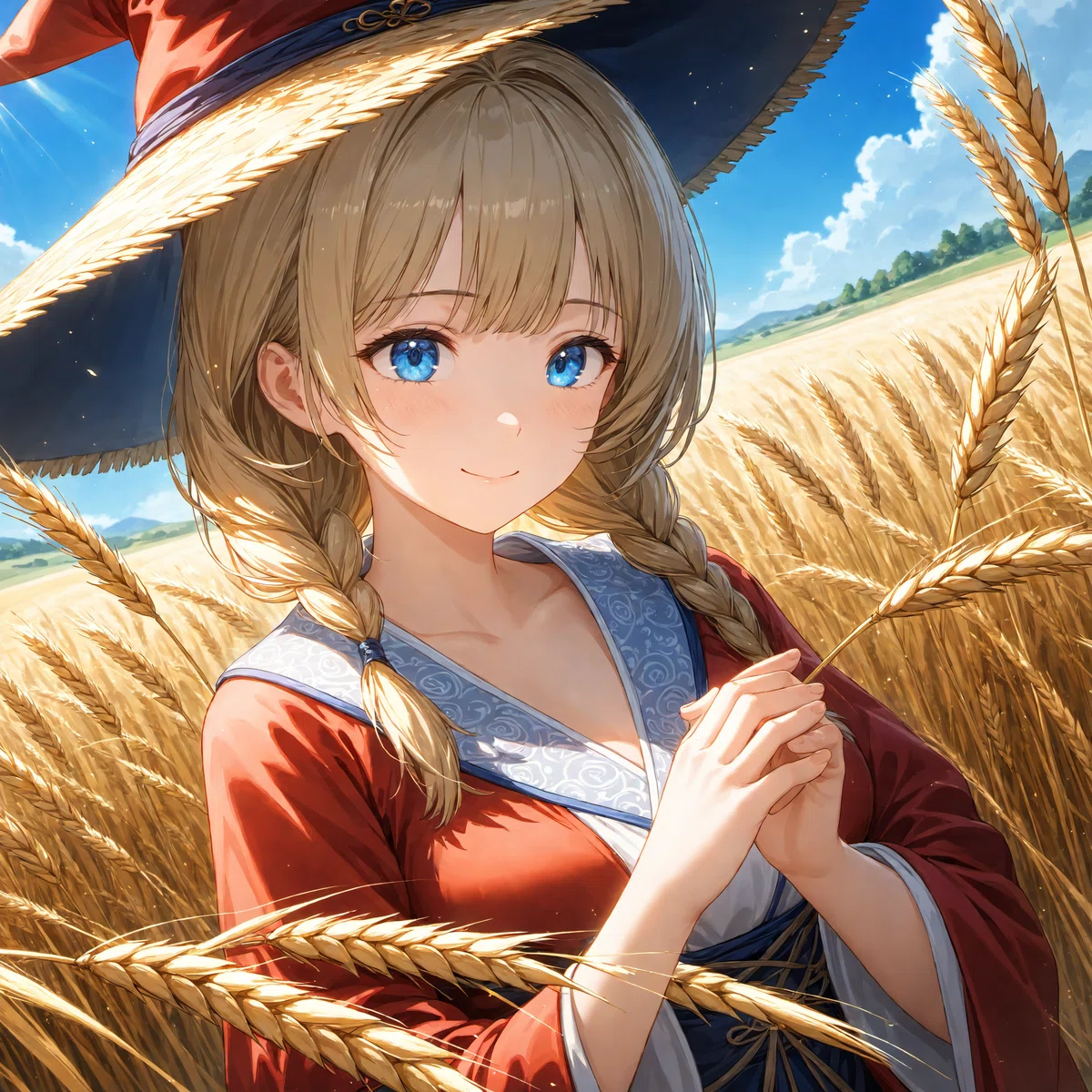 masterpieceと入力した女性のイラスト