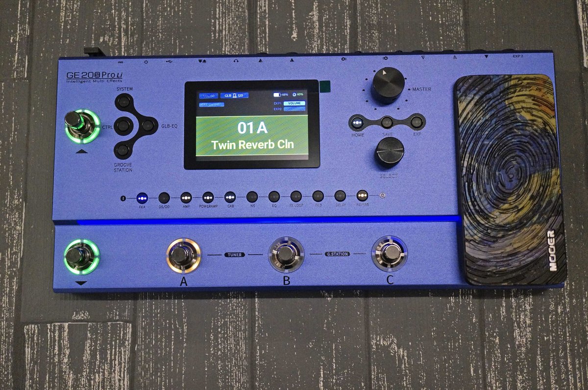 大幅進化を遂げたミドルクラスマルチエフェクター！Mooer GE200 Pro  