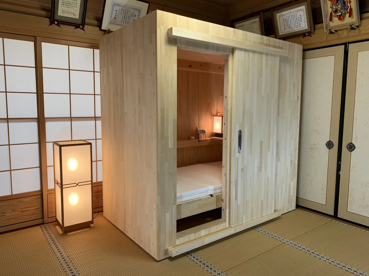もしもの時に家族を守る 天然木材を使用した耐震シェルター【減災寝室 