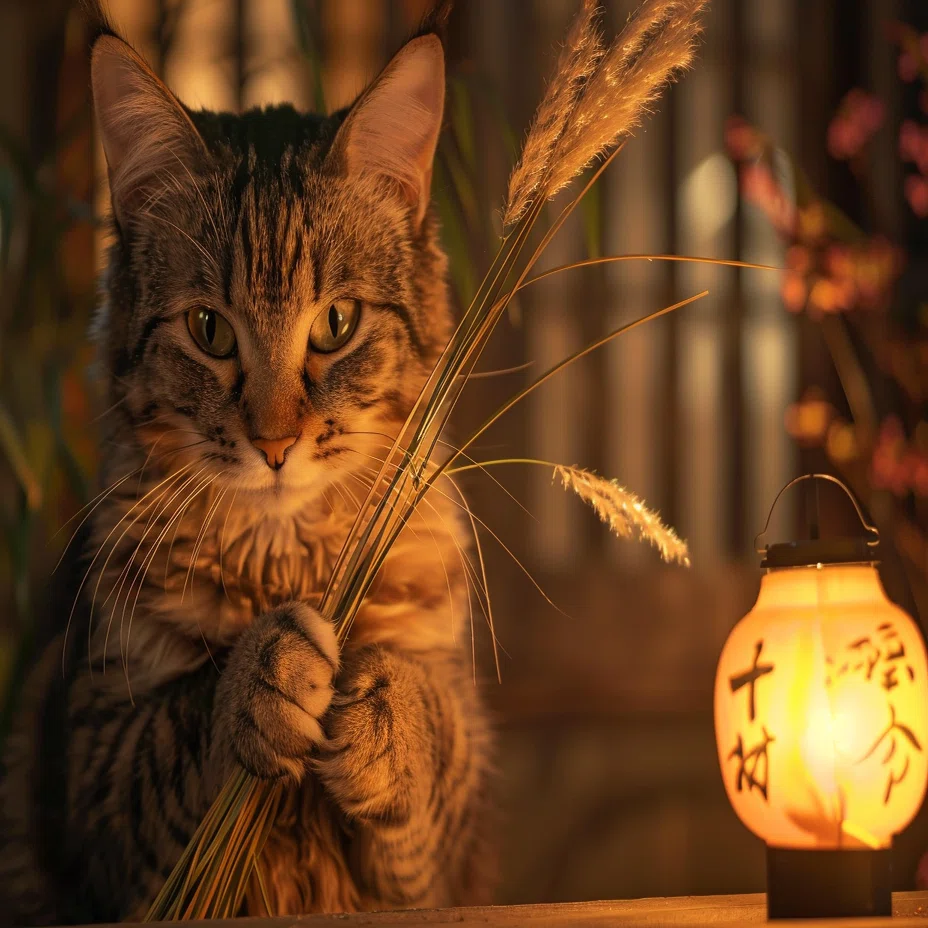 ねこ お月見にゃ🐾｜odyssey617