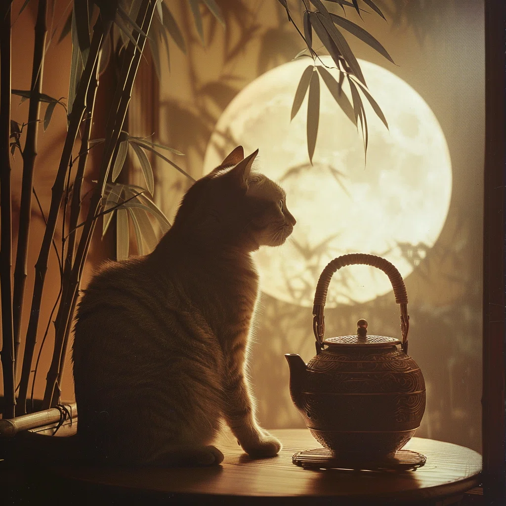 ねこ お月見にゃ🐾｜odyssey617