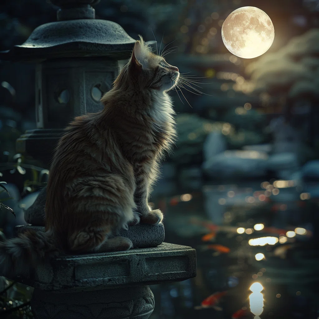 ねこ お月見にゃ🐾｜odyssey617