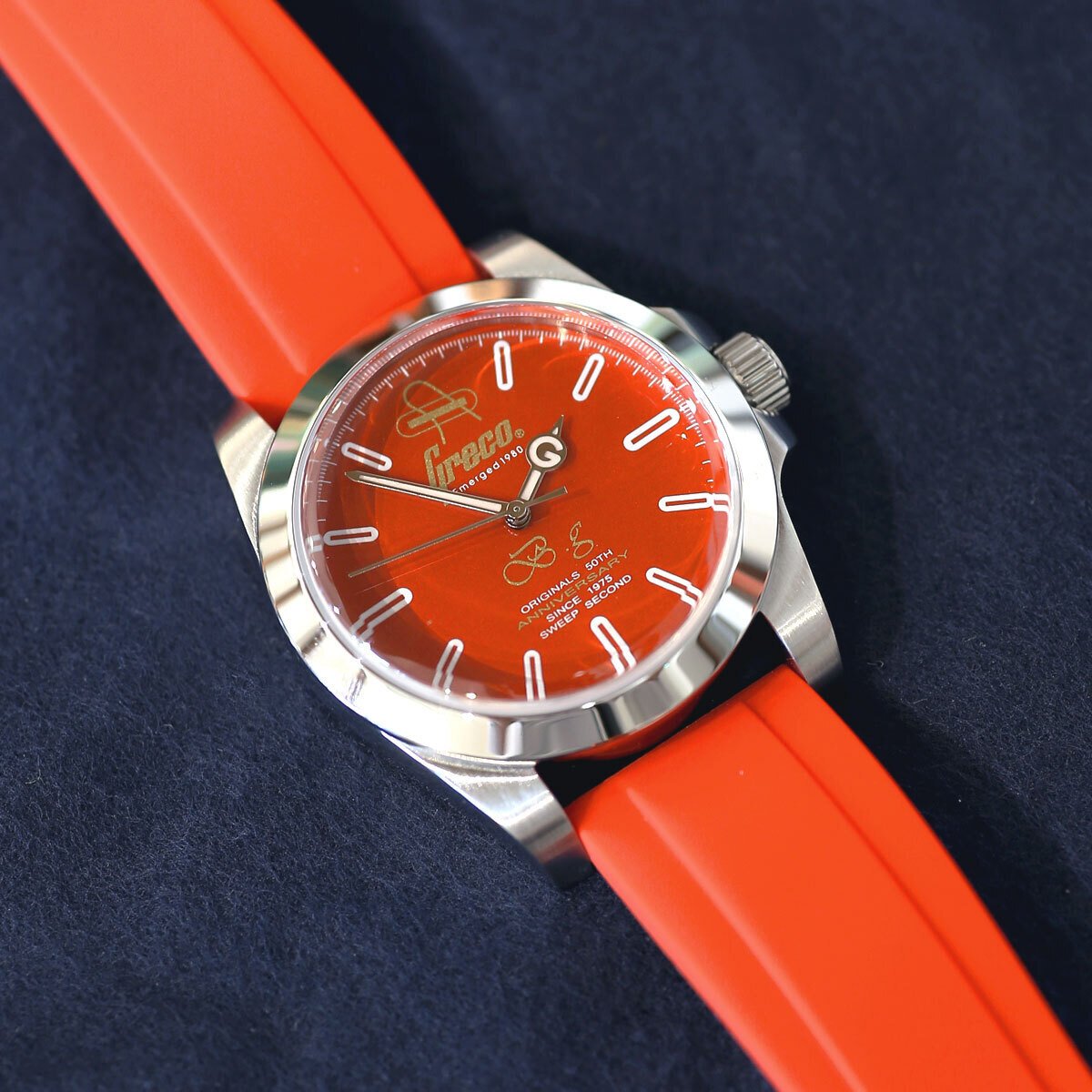 グレコ・オリジナル・モデルの誕生50周年を記念した限定オリジナル時計