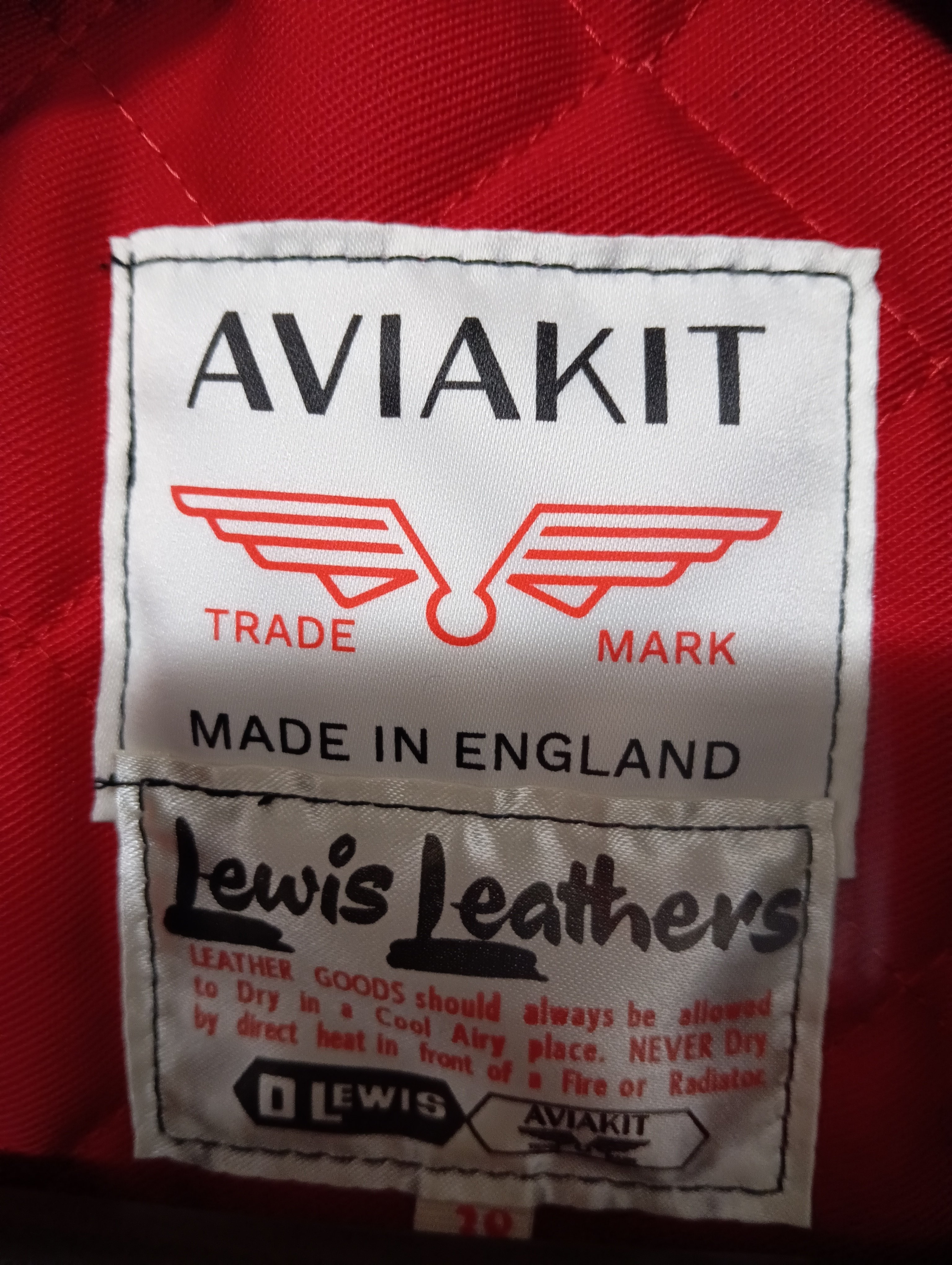 ルイスレザー ライトニング ラットランドシープ 36ギャランティーカード 注文書 ルイスレザー ライトニング ラットランドシープ 36ギャランティー