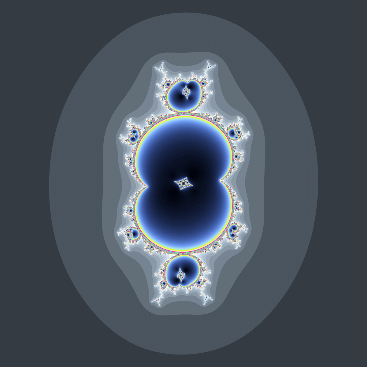 今週のフラクタル51 ((z+0.02i/z)^3+c)｜108Hassium