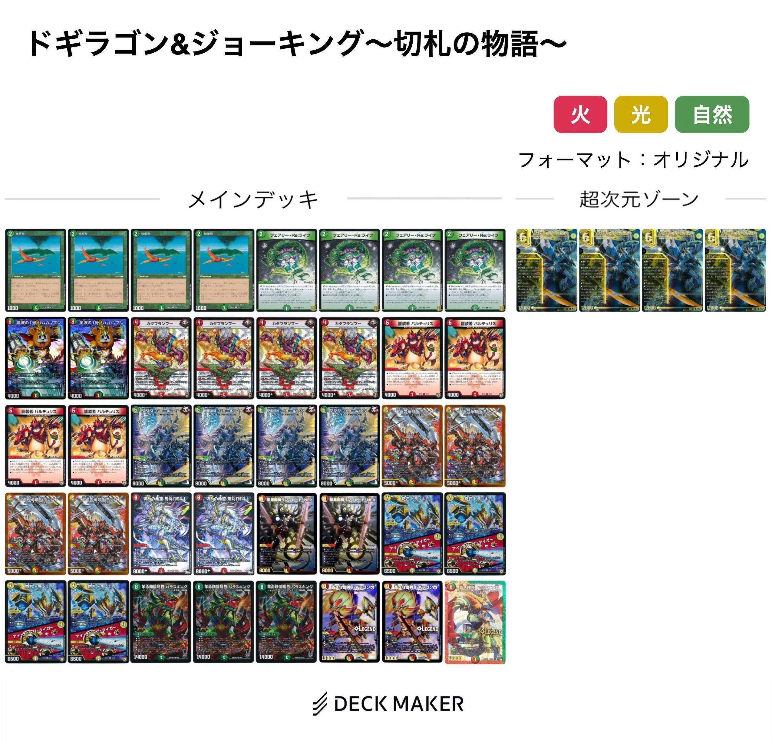 ドギラゴンとジョーキング両採用のデッキ…やれます！：デッキの走り書8