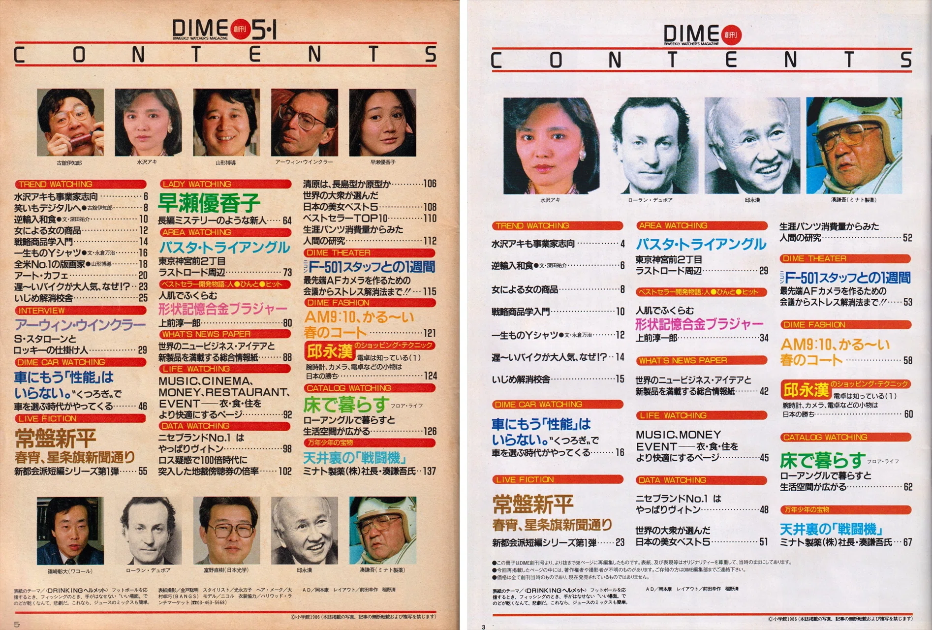 刊コレ】『DIME』創刊号（'86.5.1）①｜メニホビ