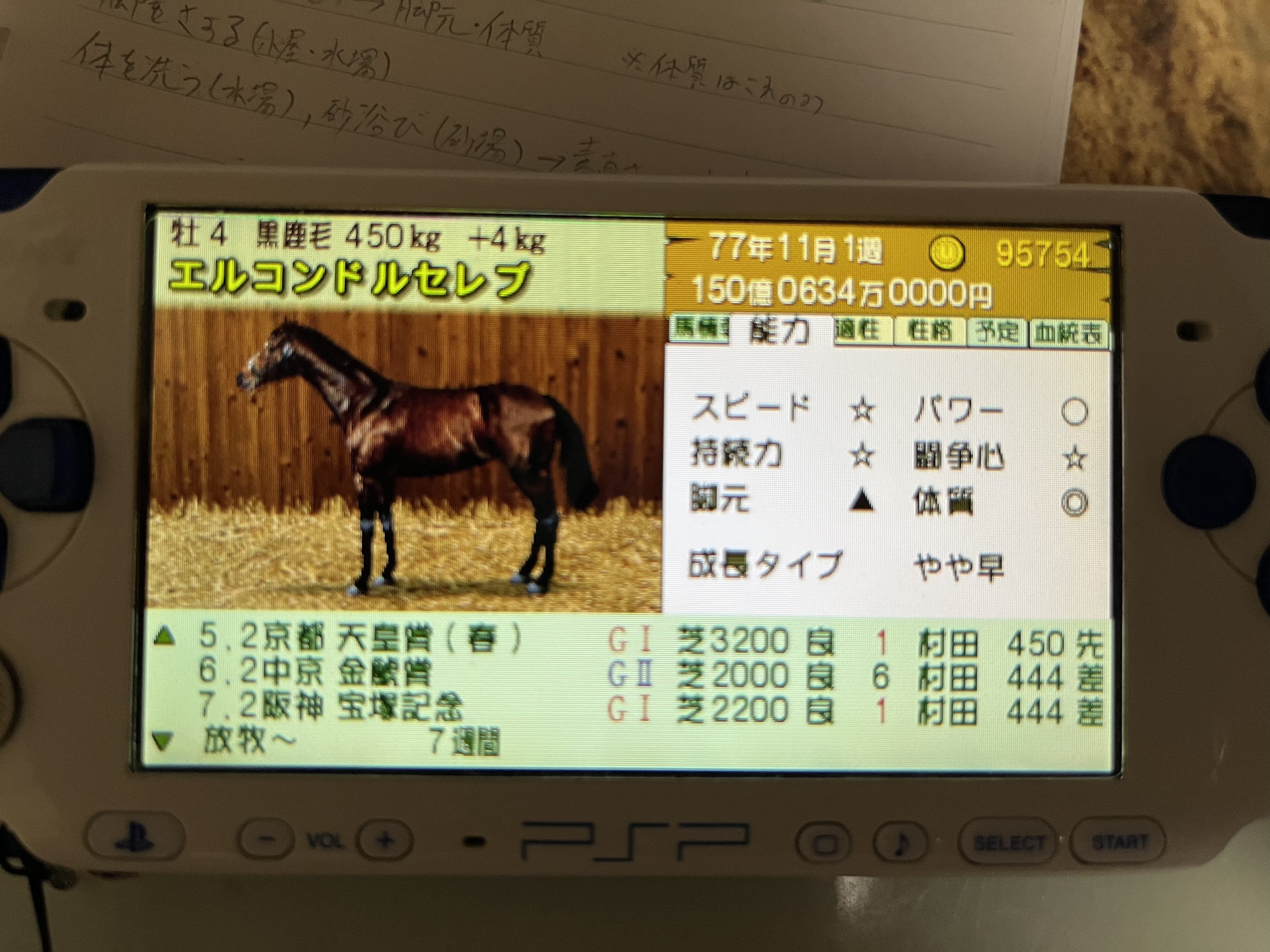 生存報告&ダービータイム(PSP)の話｜リュート@徒花に春の嵐