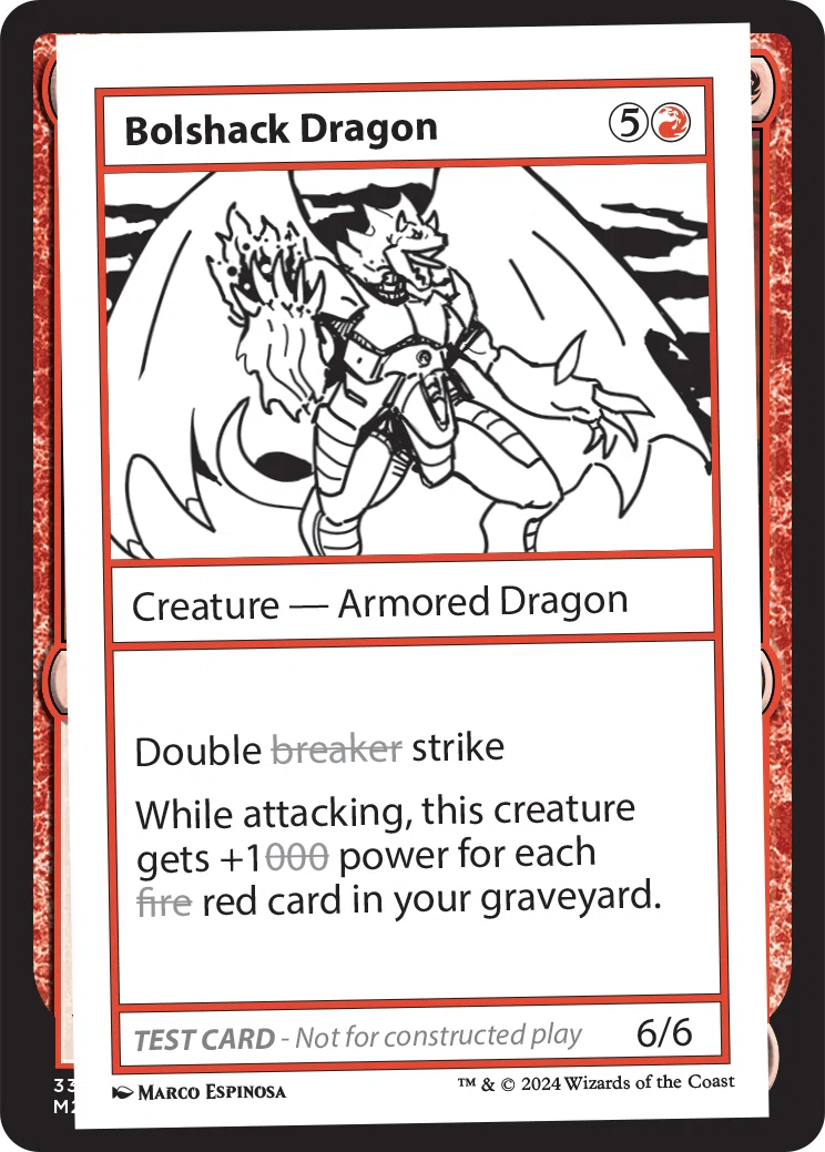 MTG】【赤】ミステリーブースター2のプレイテスト・カードを見ていこう