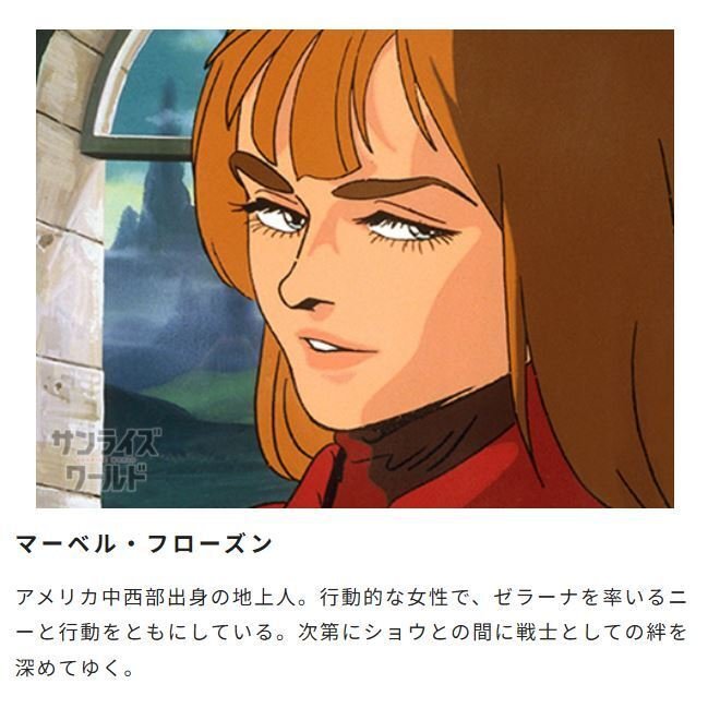 背景付セル画　聖戦士ダンバイン　マーベル・フローズン 聖戦士ダンバイン セル画 背景付き ショウ・ザマ マーベル・フローズン