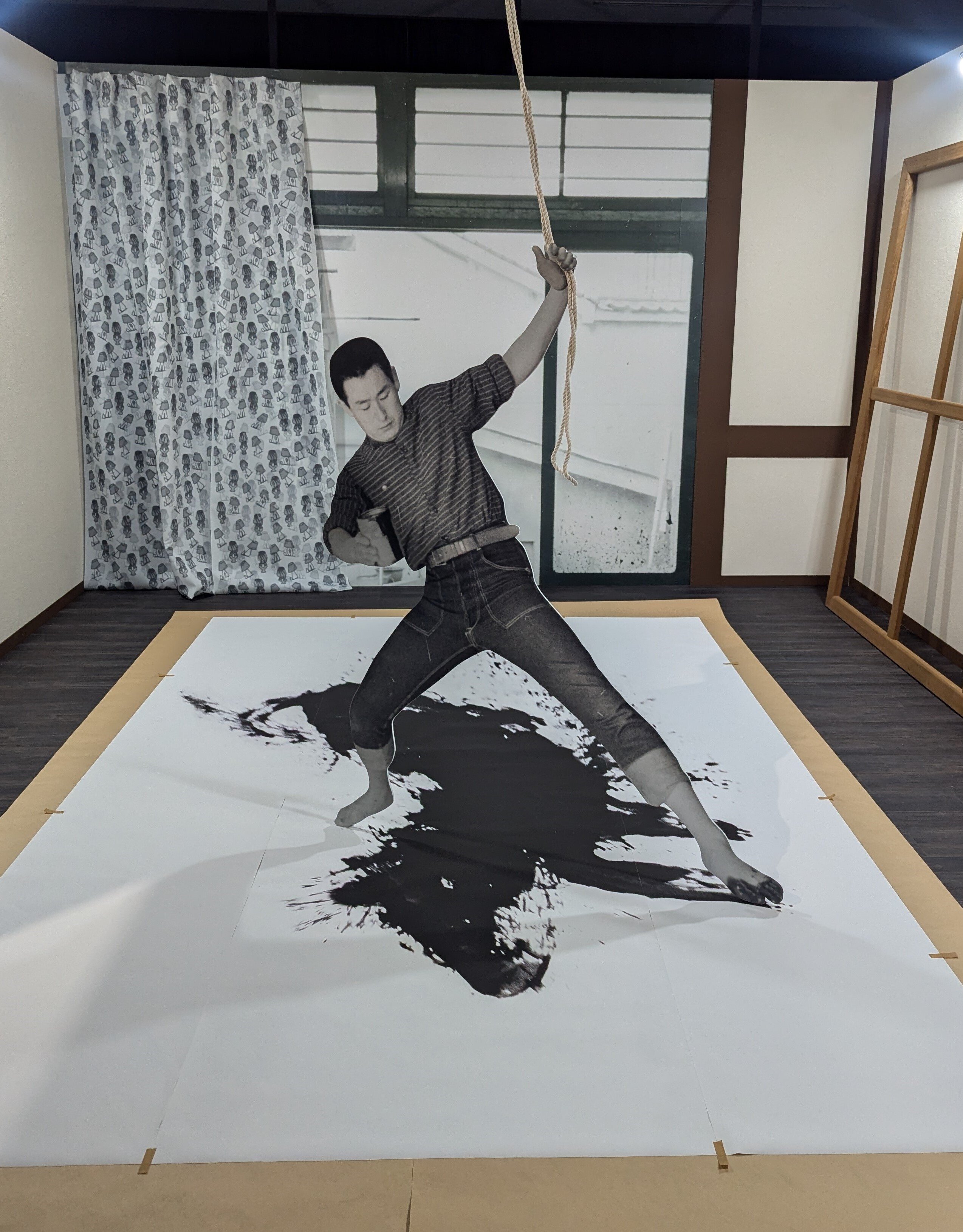油絵　抽象・静物画　白髪一雄　タイトル不明　F6　額付き　手描き　肉筆 油絵抽象・静物画白髪一雄タイトル不明F6額付き手描き肉筆