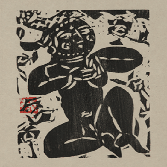 棟方志功】 板画 / 木版画 「薔薇妃の柵」 査定 鑑定 買取 致します