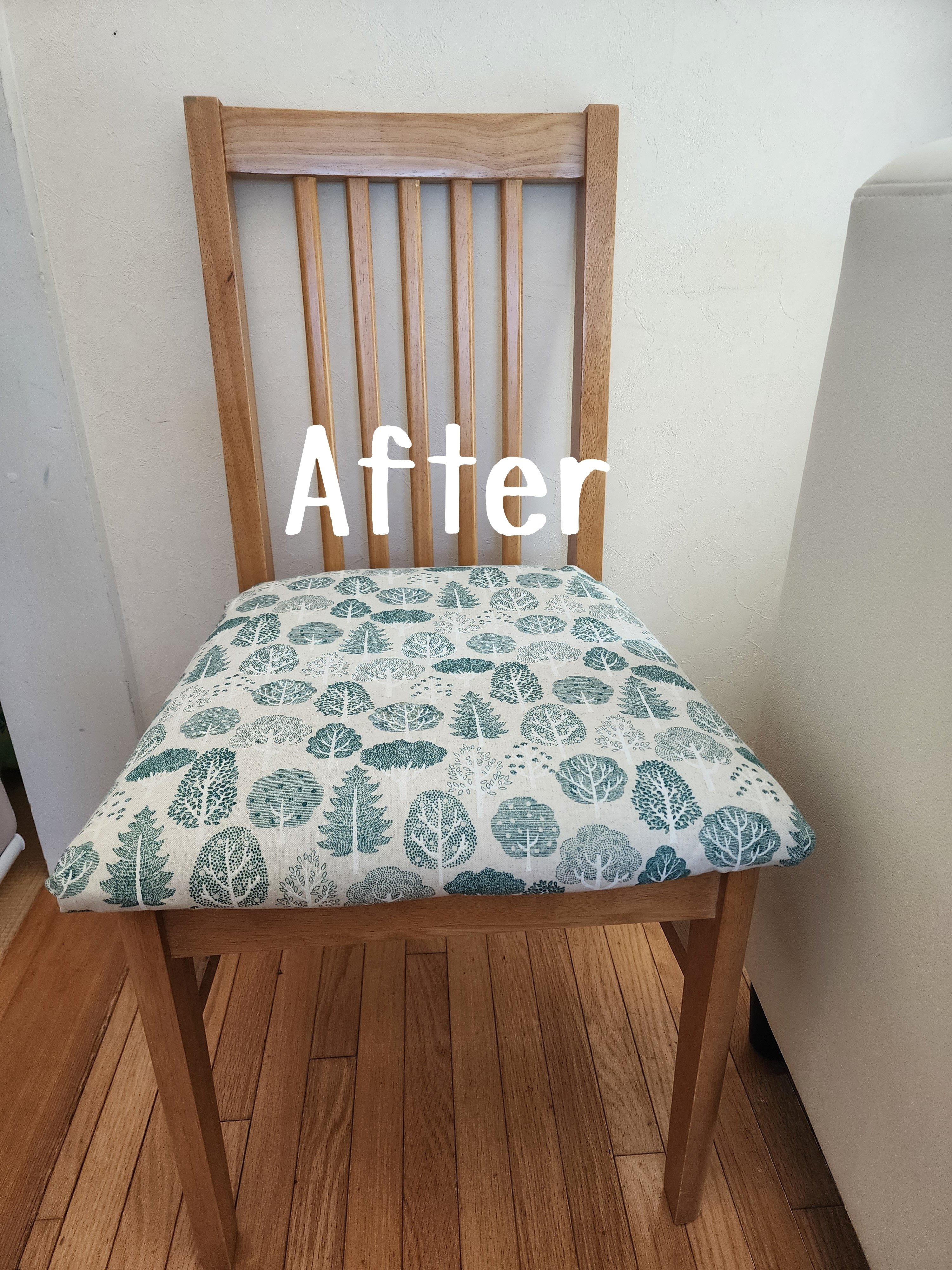 椅子の簡単リメイク方法｜あじさい