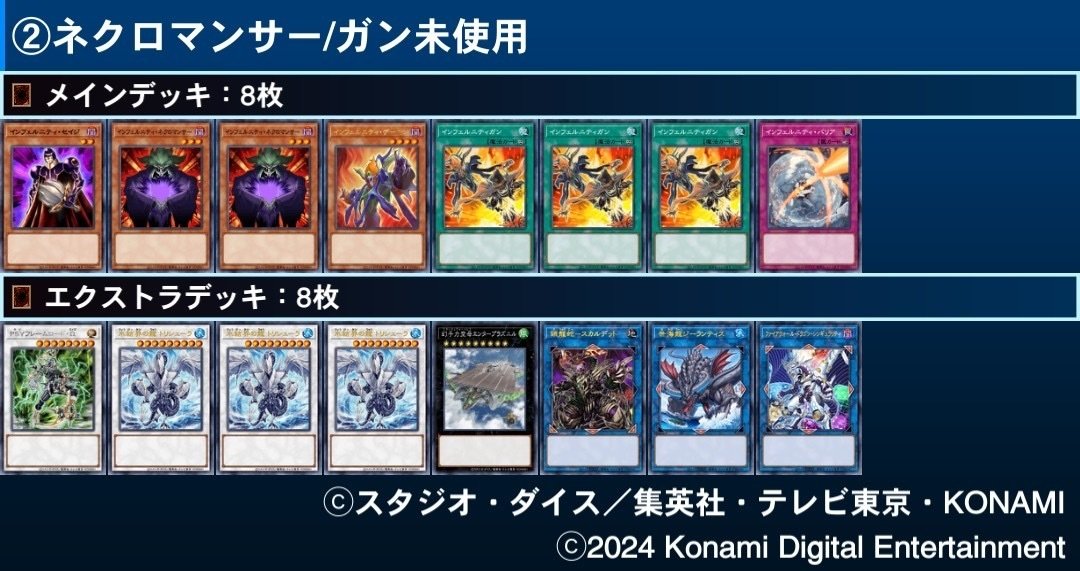 ガン3枚ver.いろいろなインフェルニティの展開まとめ【遊戯王