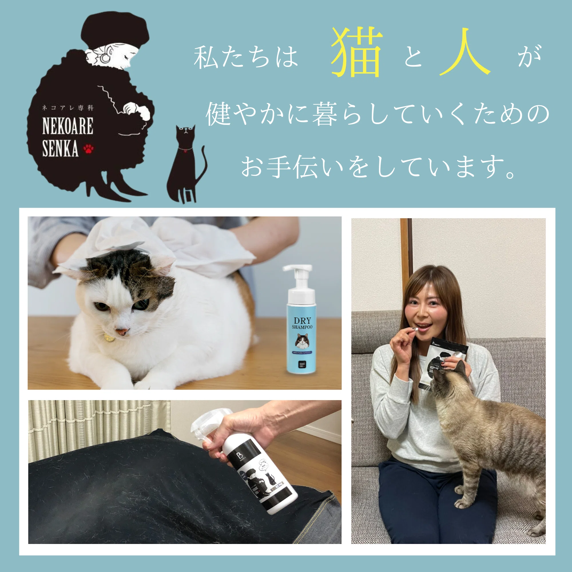 猫アレルギーに寄り添うブランド『ネコアレ専科』の自己紹介｜ネコアレ専科