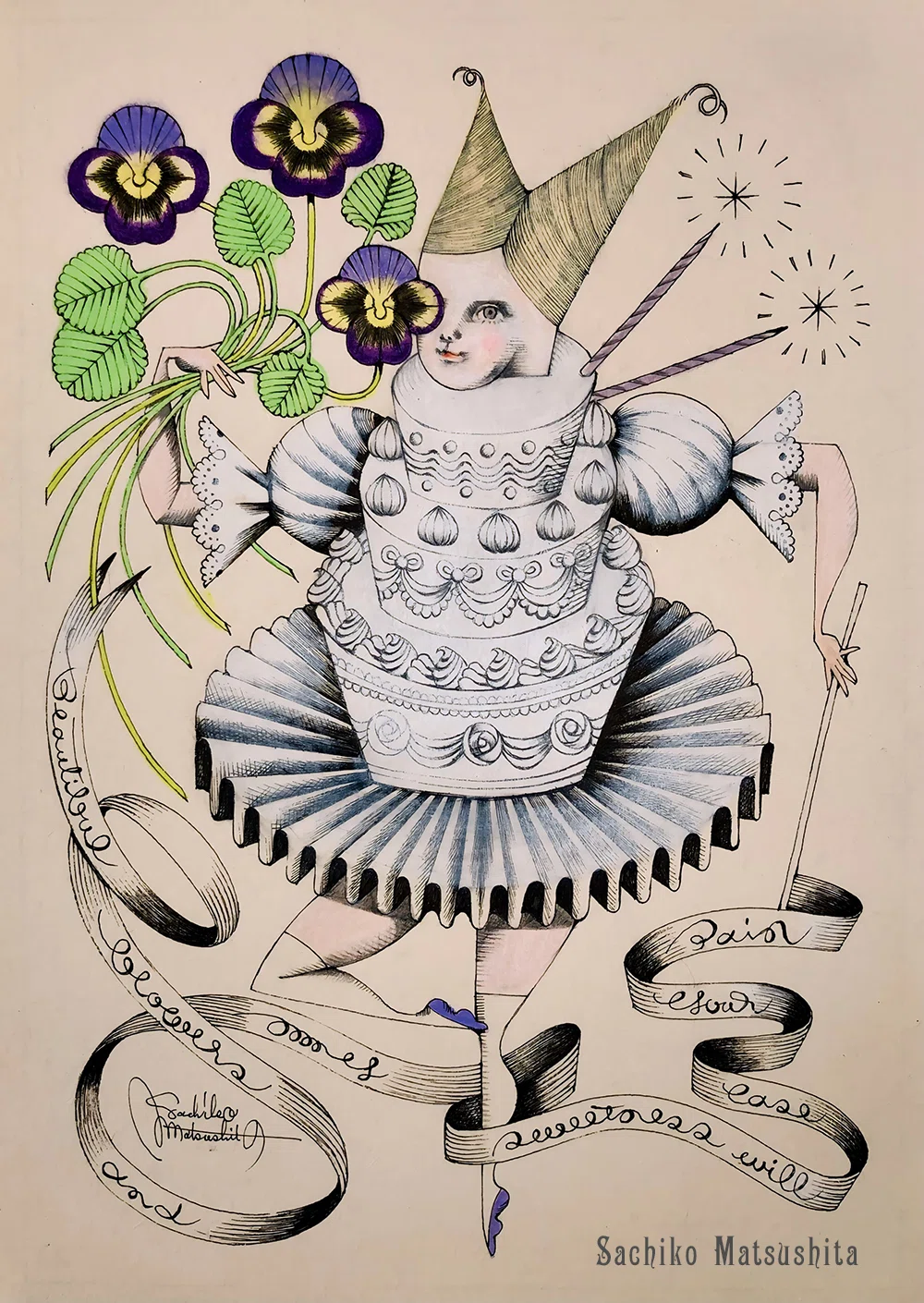 松下さちこ　画家 イラストレーター　2020/No1 松下さちこ《1》｜私のお気に入りの、ほんの一部《1》｜｜SCRIPTORIUM