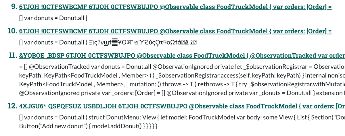 Speaker Deck にアップロードされている「Observation Sallow Dive」の文字おこし表示の様子.