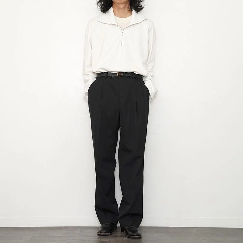 限定値下げ【STUDIO NICHOLSON】ハーフジップ 長袖スウェットシャツ 楽天市場】STUDIO NICHOLSON スタジオ ニコルソン ハーフジップ