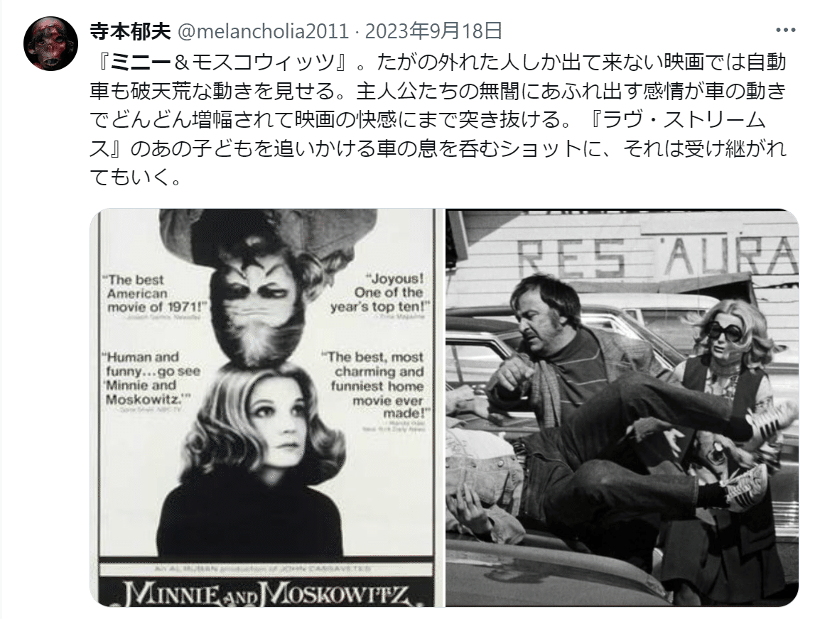 ミニー&モスコウィッツ('71米) ミニー&モスコウィッツ [DVD]