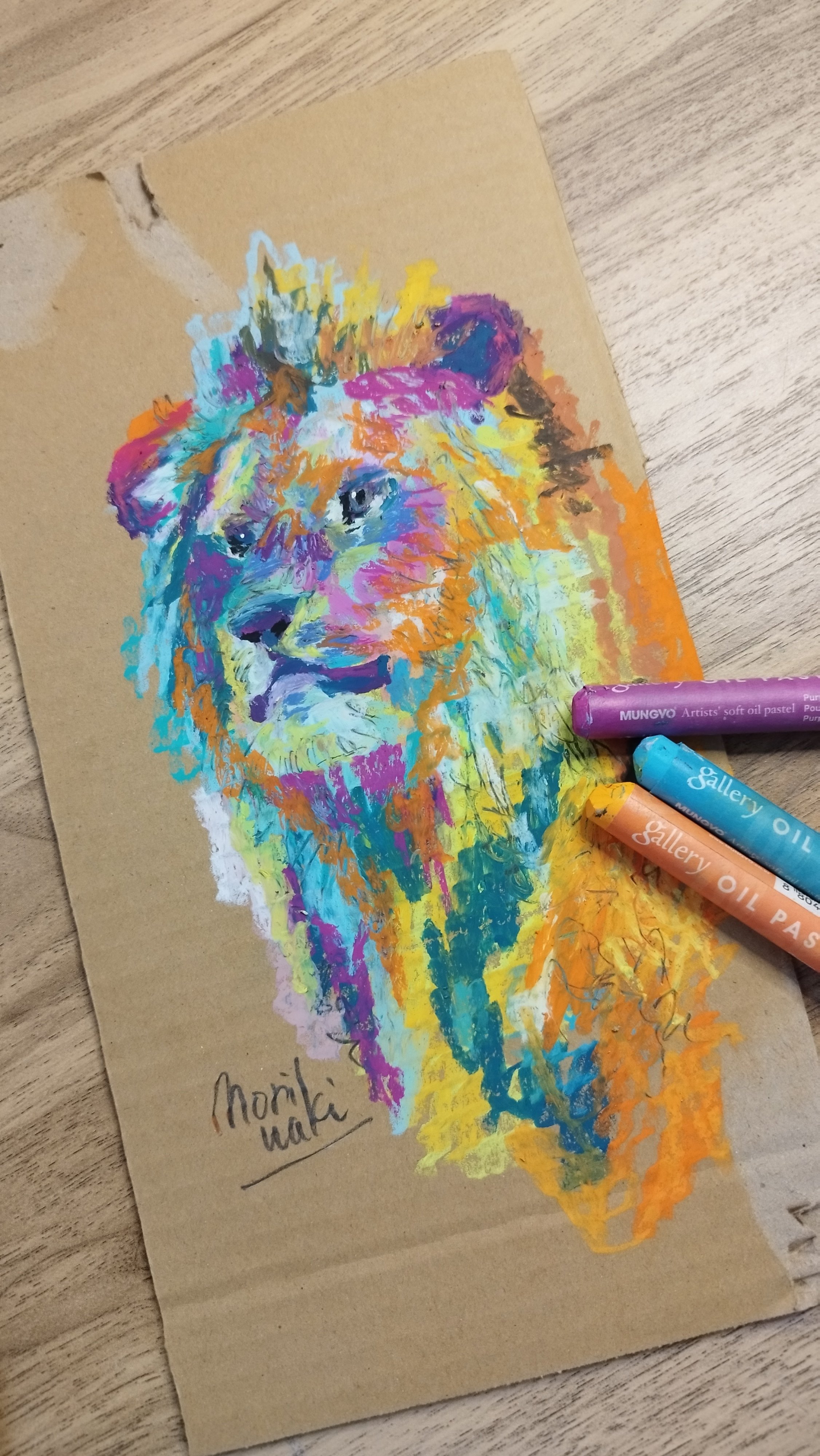 オイルパステル】しっくりくる技法は人それぞれ違う｜森脇由宇のなん