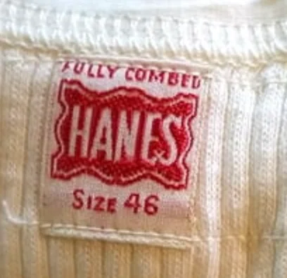 90年代　Hanes 販促看板。 ヘインズ年代別タグ｜REO vintage