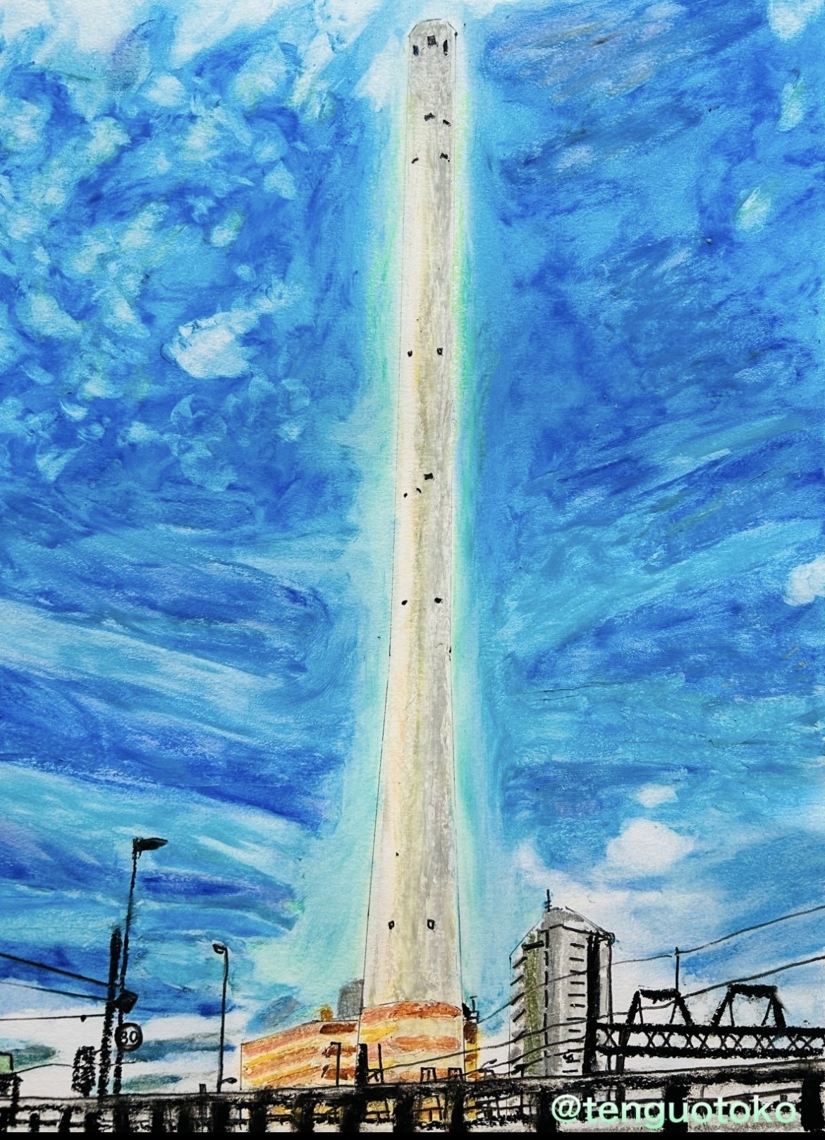 私の描いたパステル画まとめ3 - 風景画｜空想だいあぱ案内人