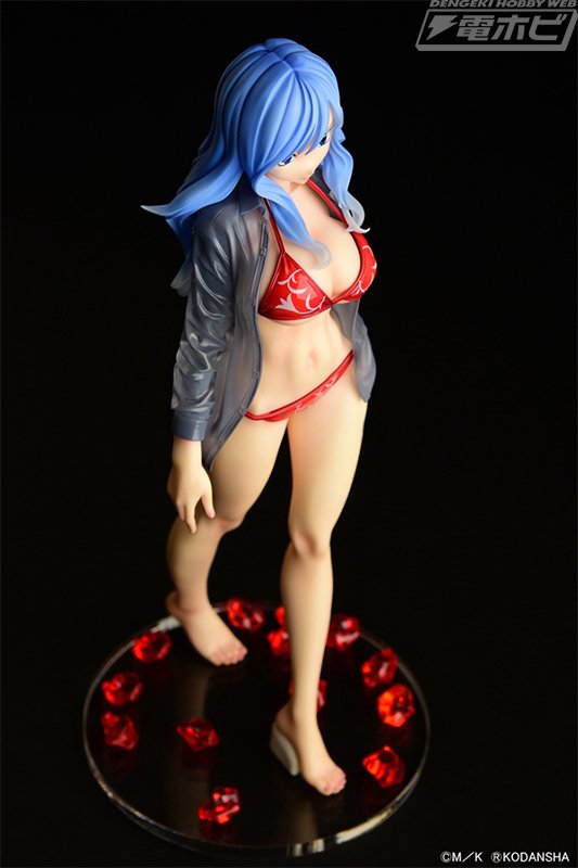 FAIRY TAILジュビア フィギュア 水着 ビキニ FT フェアリーテイル FAIRY TAIL ジュビア・ロクサー へそ出し水着姿のフィギュア 12