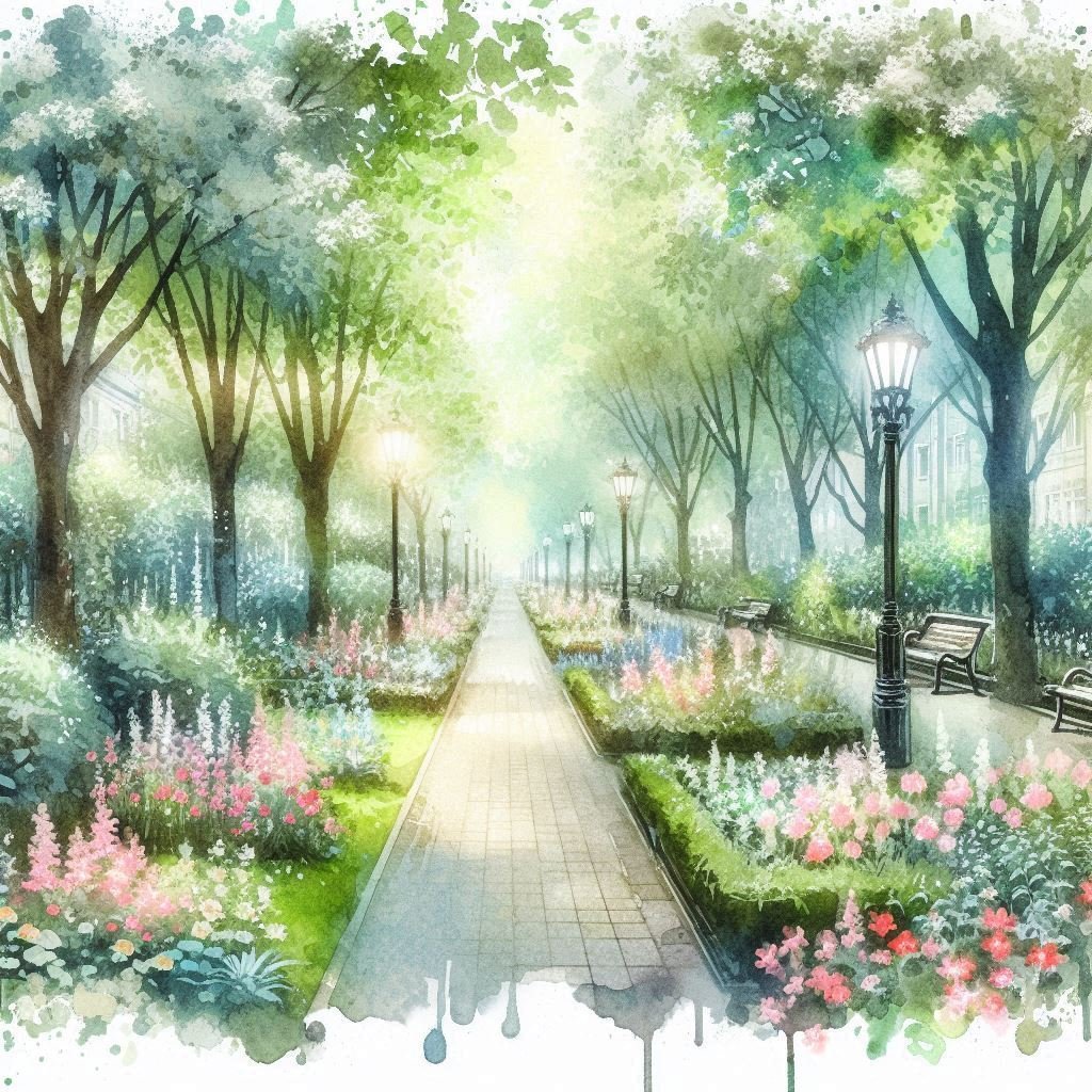 抽象的な風景のイラスト heavenly-portal-paradise-