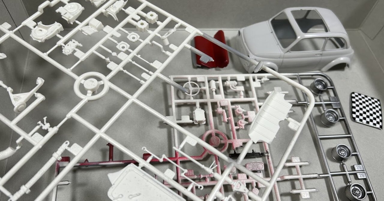 TAMIYA 1/24 FIAT ABARTH 695 SS と、プリンの作り方、簡単です