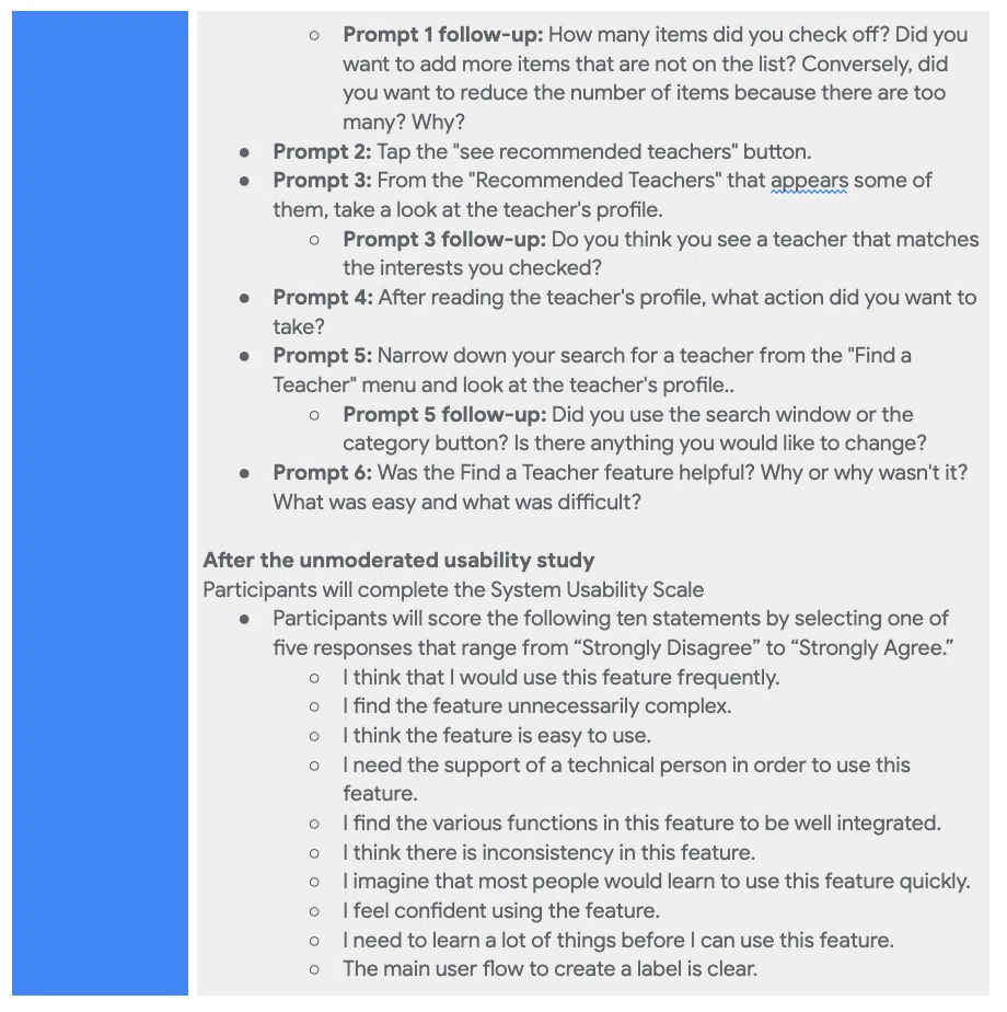 Reflection Planner Google UX Design Course 4 Learning Reflections: Planning and Conducting ...