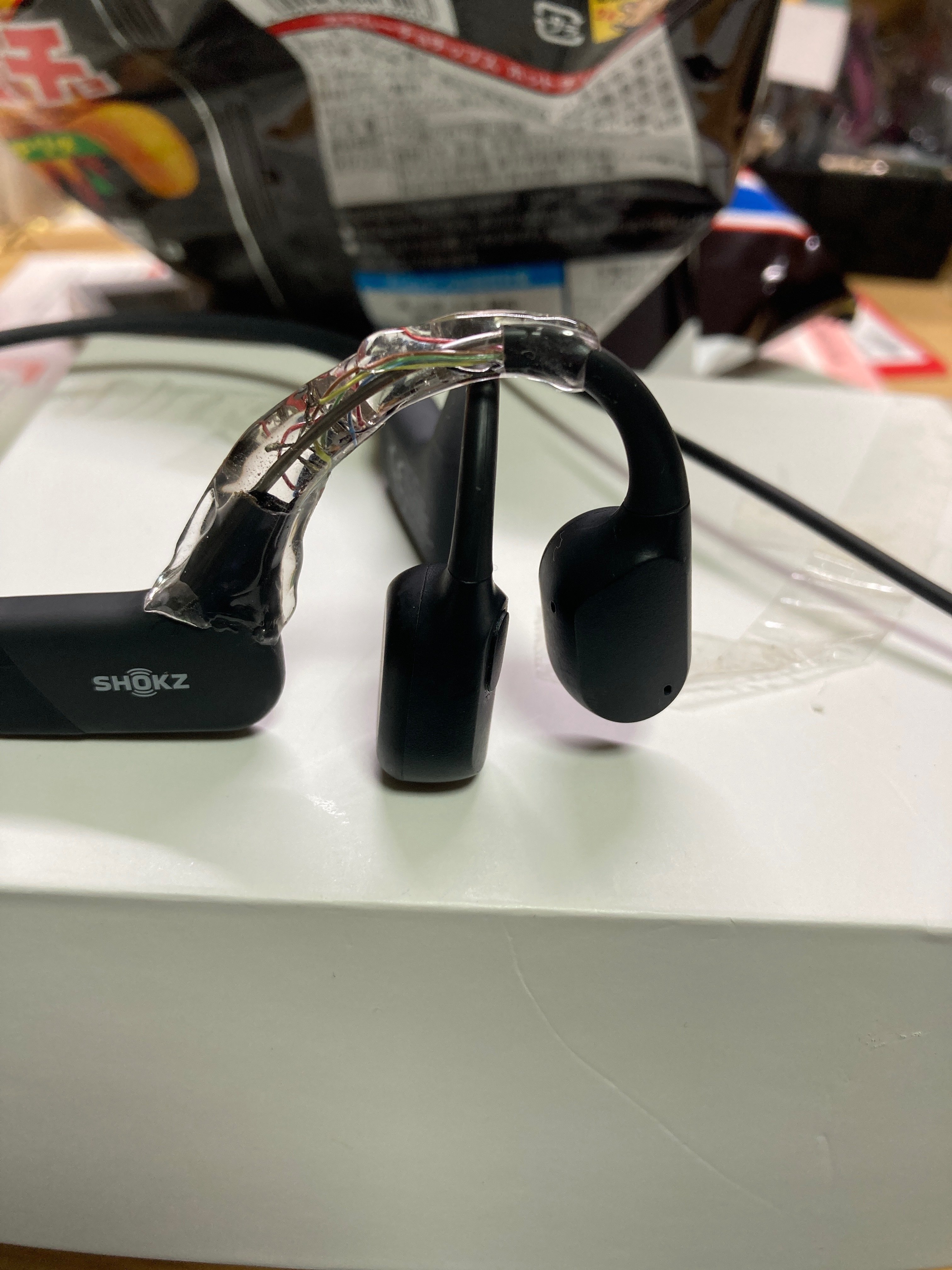 壊れた(ちぎれた)shokz openrunを自力で直す｜リモンコてんこ盛り