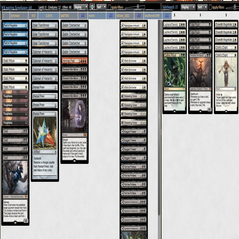 MTG モダン ベルチャーデッキパーツ 青単ベルチャー(モダン) DeckTech