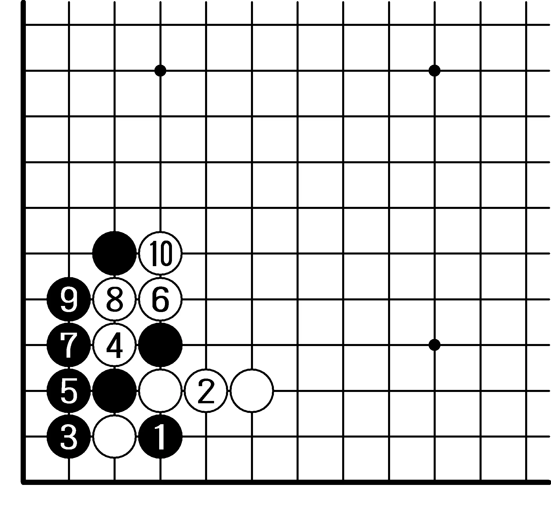 星のケイマ受けのツケ二段型【基本定石シリーズ#042】｜『棋道web