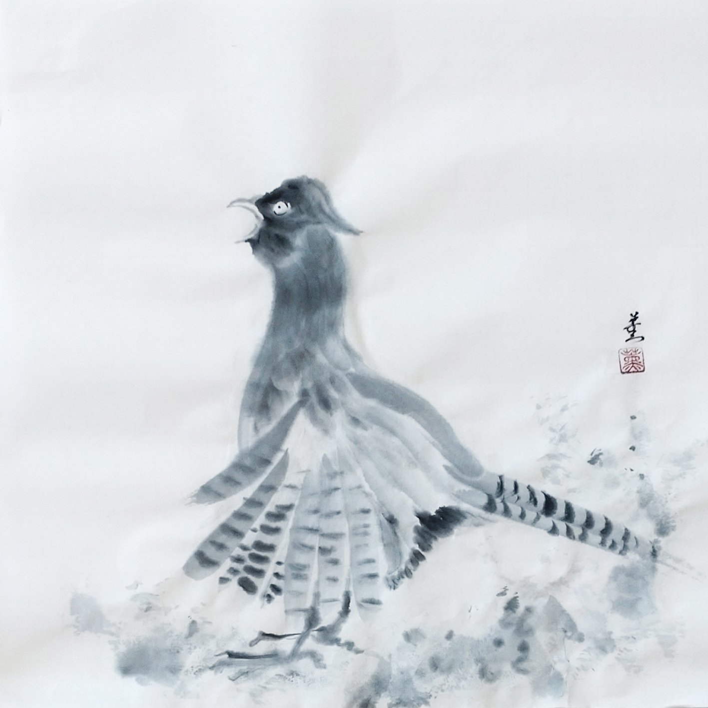 墨で桃太郎（「墨で鳥」号外）｜KaoRu IsjDha