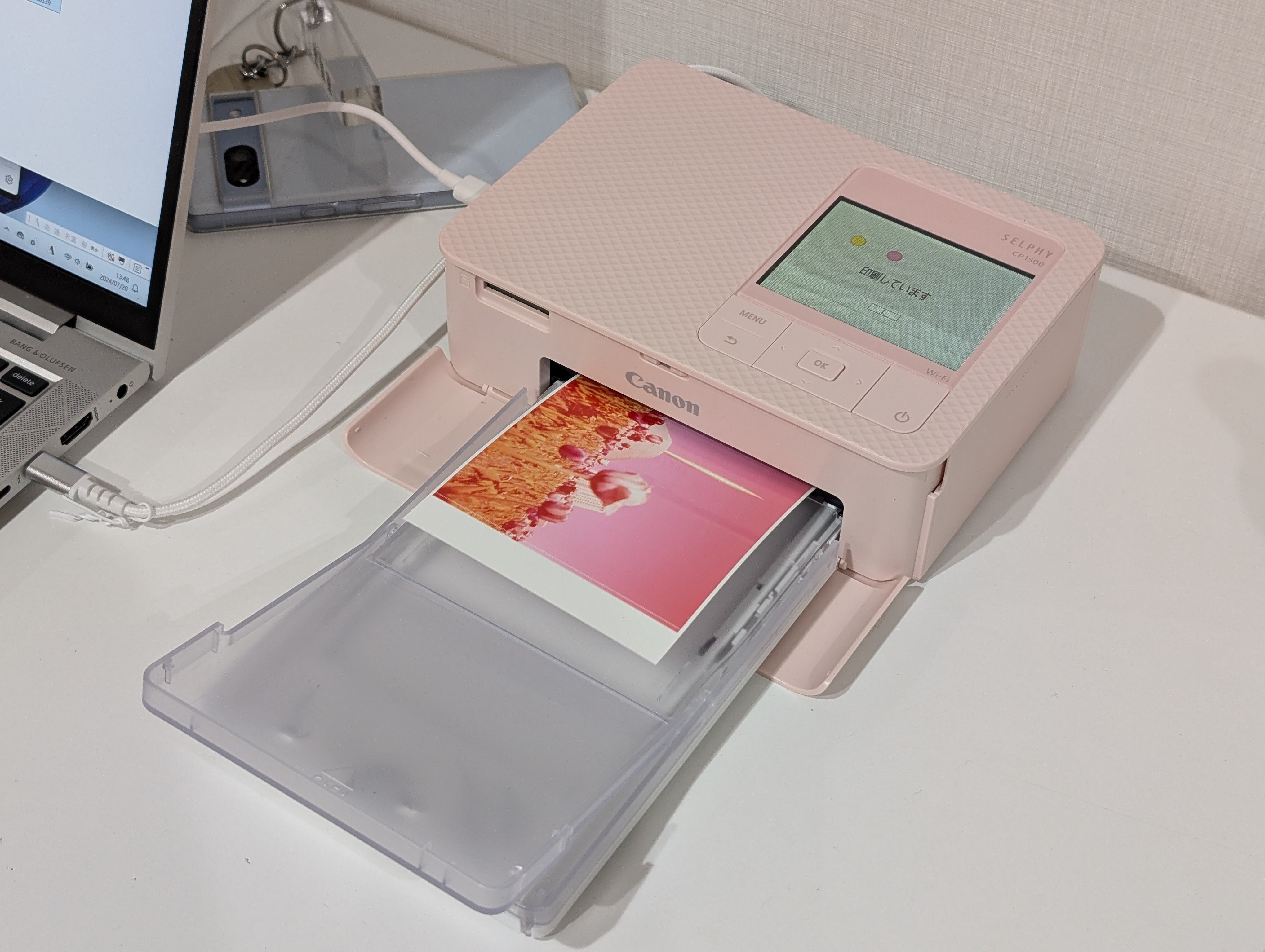 Canon SELPHY CP910 コンパクトフォトプリンター　用紙セット キャノン セルフィー cp910 ピンク インク&用紙セット プリンター プロ