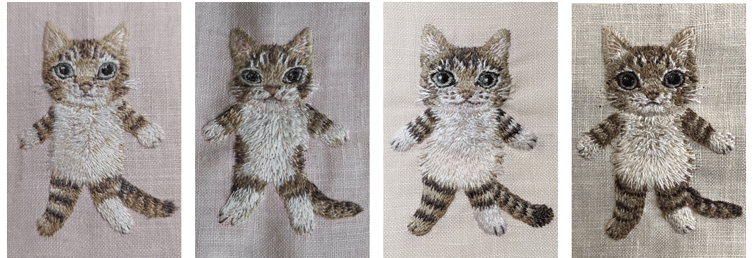 2024 ワークショップきじねこ刺繍参考例|hiroko kubota 2024 ワークショップきじねこ刺繍参考例|hiroko kubota