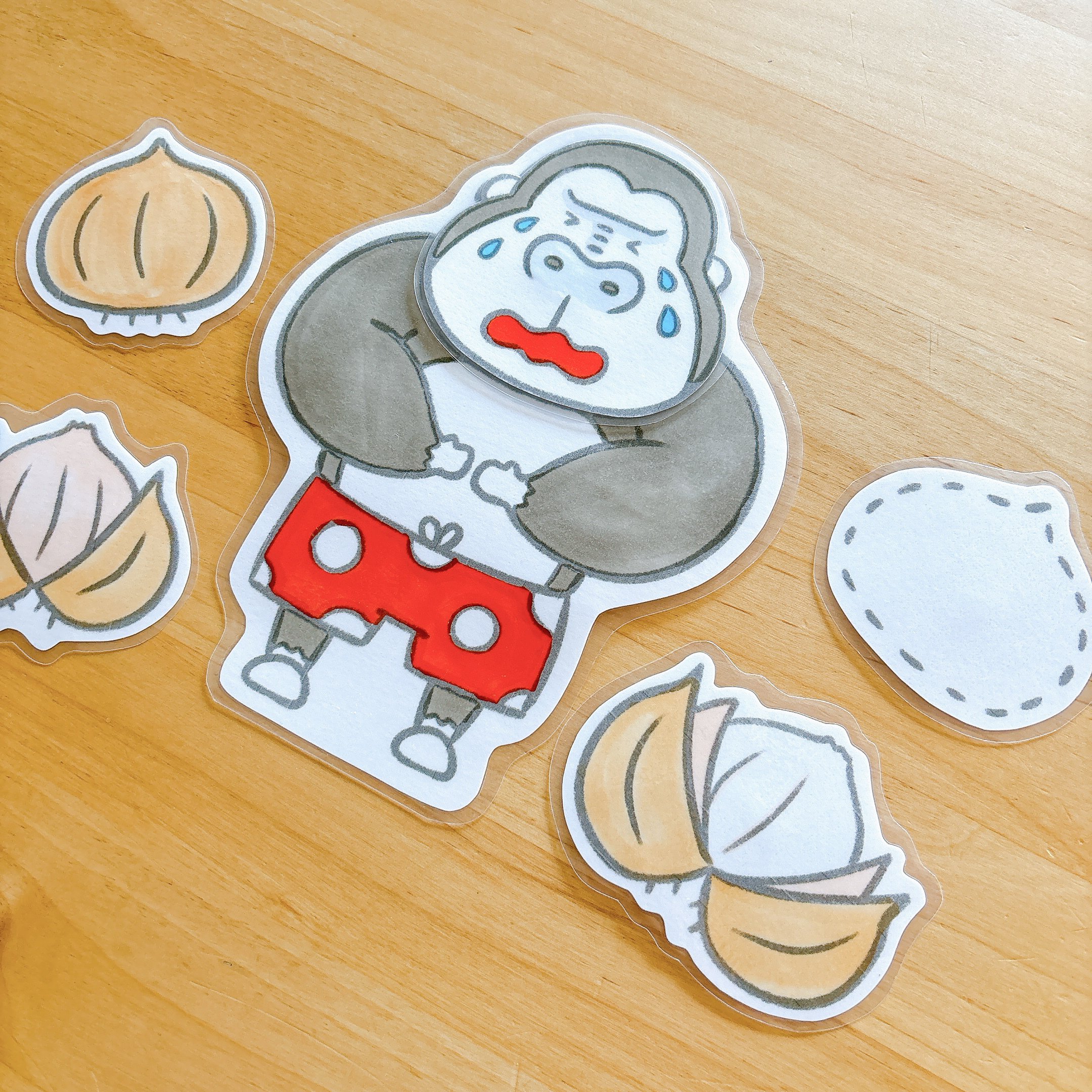 素材 くいしんぼうのゴリラ｜ジャブノオウチ