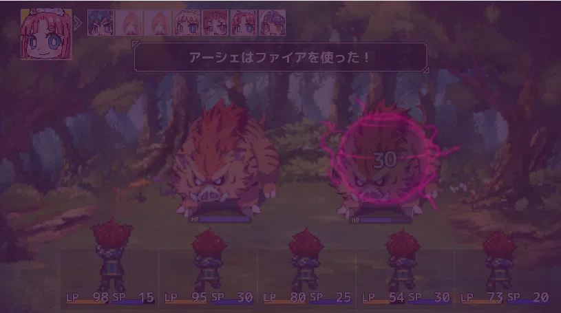 [RPG Developer Bakin] Battle Related / I want to display various ...