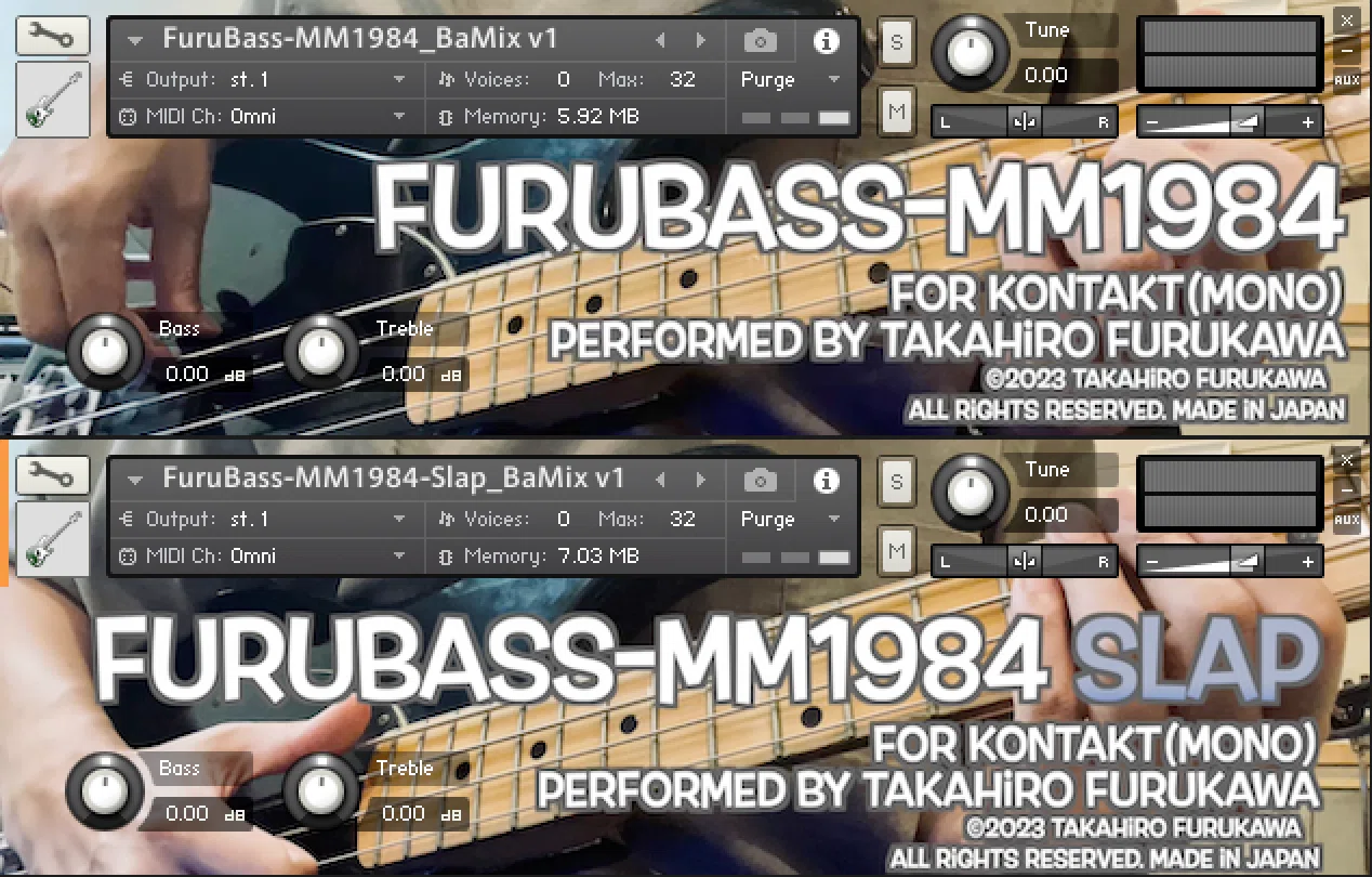 アクティブベース]第四弾ベース音源リリースしました『FuruBass-MM1984