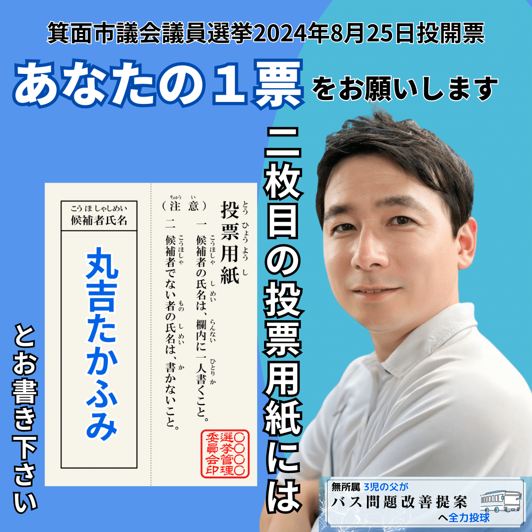 箕面市議会議員選挙2024候補者一覧【維新】