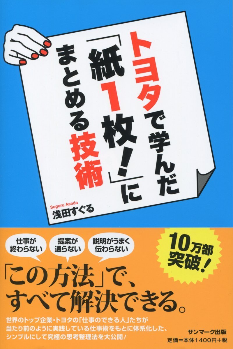 Meguページ☆THE SUIT COMPANY⭐︎おまとめ5点 トヨタ式「紙1枚にまとめる」が圧倒的に役に立つ理由｜SUNMARK WEB