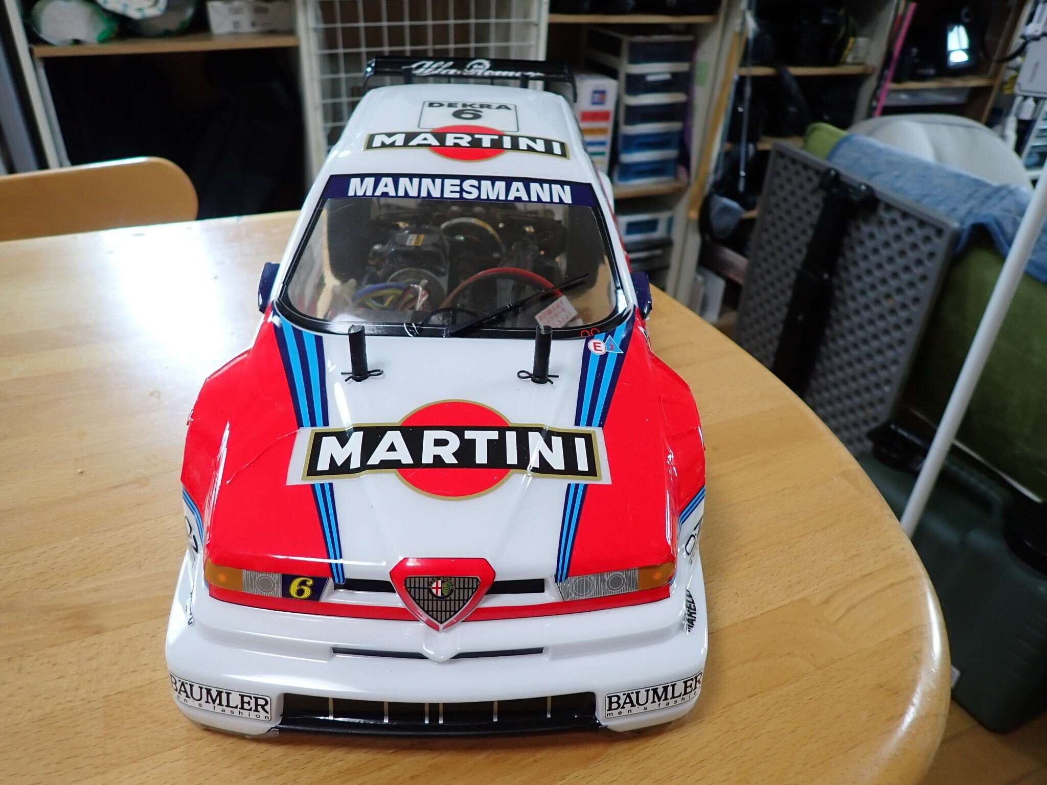 タミヤ　アルファロメオ 155 スペアボディ・ステッカーセット タミヤ SP.1555 1／10RC アルファロメオ 155 イェーガーマイ