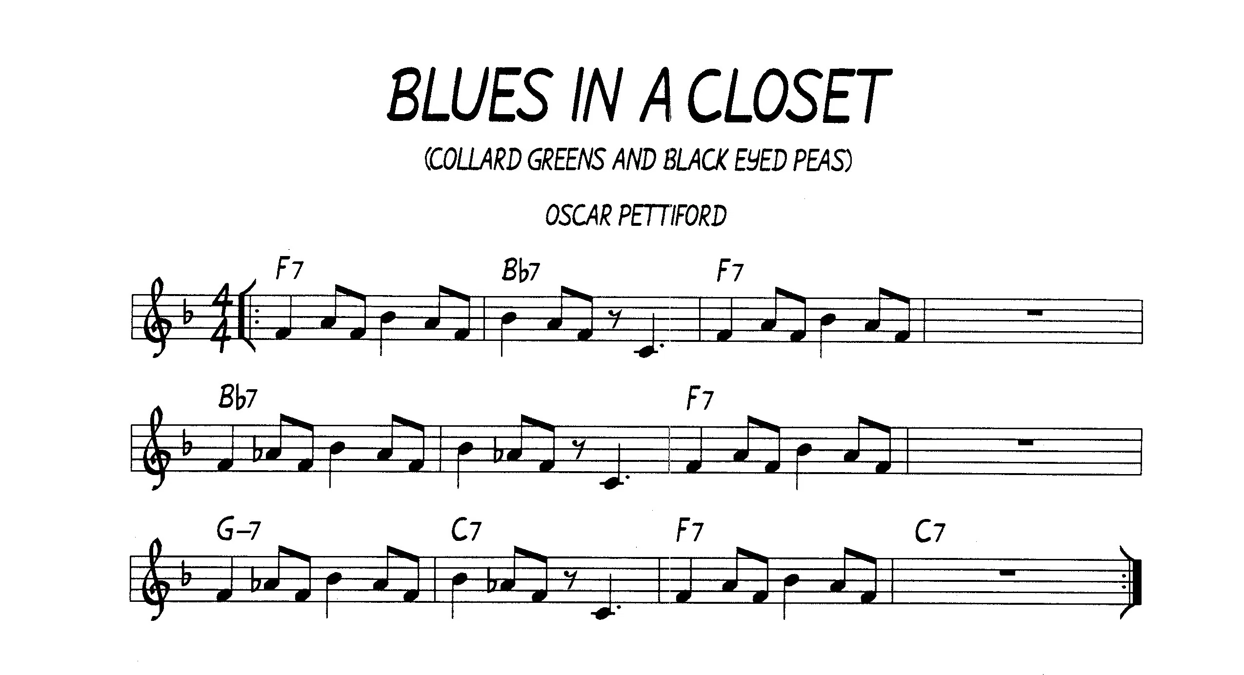 カミング・アウトしないブルーズ：オスカー・ペティフォードのBlues in 